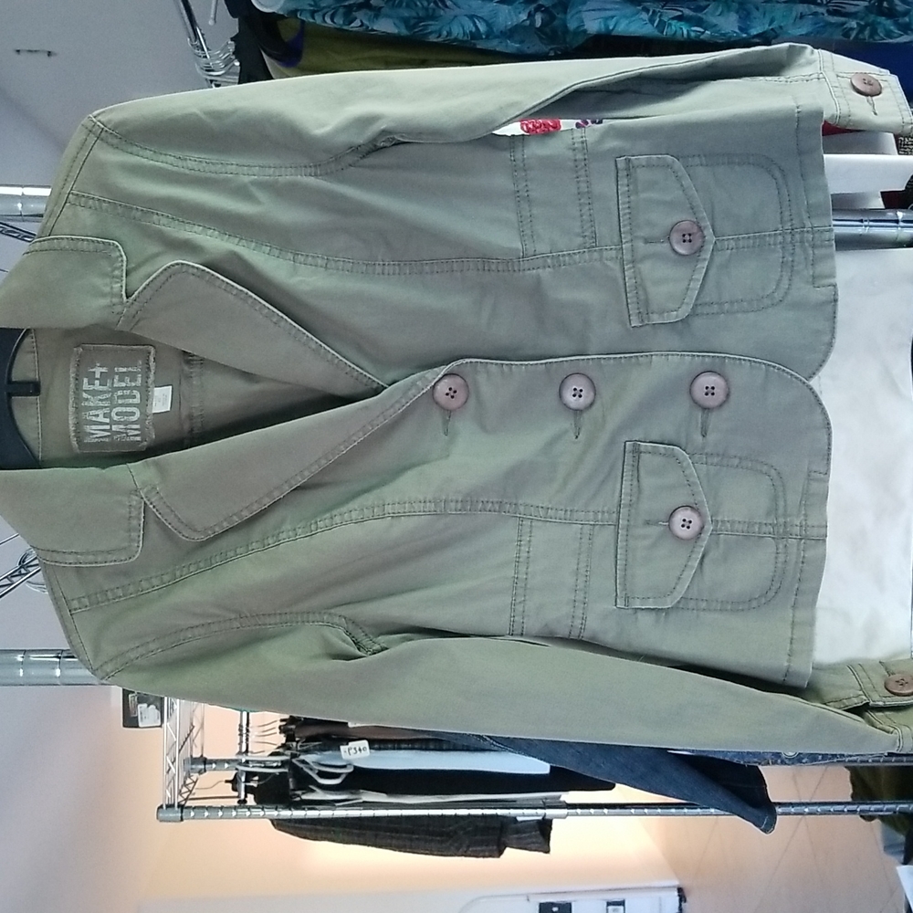 NWOT Make + Model Olive Jacket